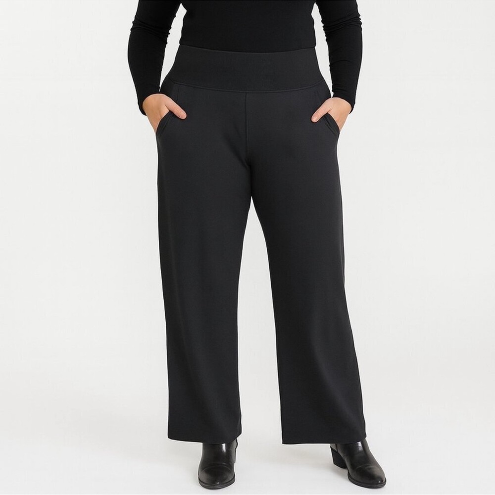 Athleta Venice Wide Leg Black Pant size 2X Casual Office - Picture 10 of 11